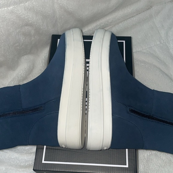NWT J/SLIDES TRISTAN Navy Waterproof Suede Sneaker Boot - Picture 14 of 16